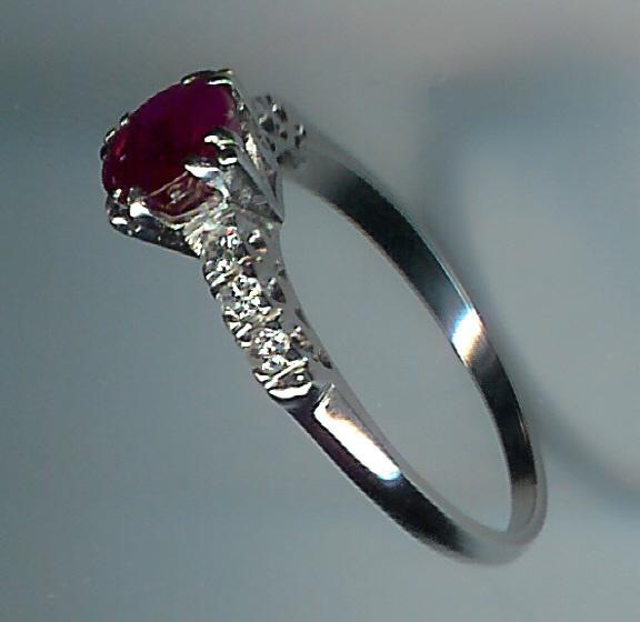Absolutely Lovely Ruby and Diamond 7-Stone Ring